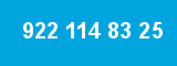 922 114 83 25 922 114 83 25